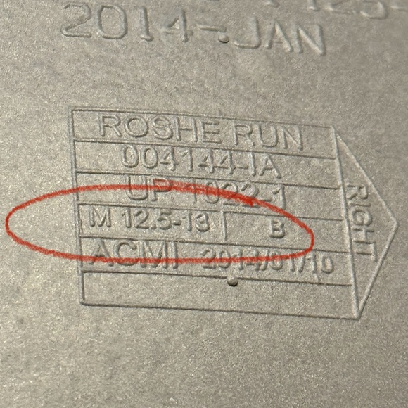 Men's Nike Roshe Running Shoes - Size 13 - Grey Camo - Picture 5 of 6